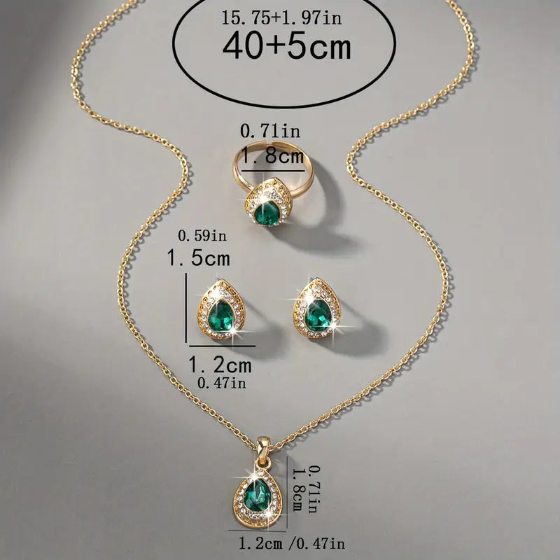 Chic gyllengrönt set
