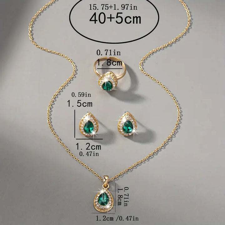 Chic gyllengrönt set