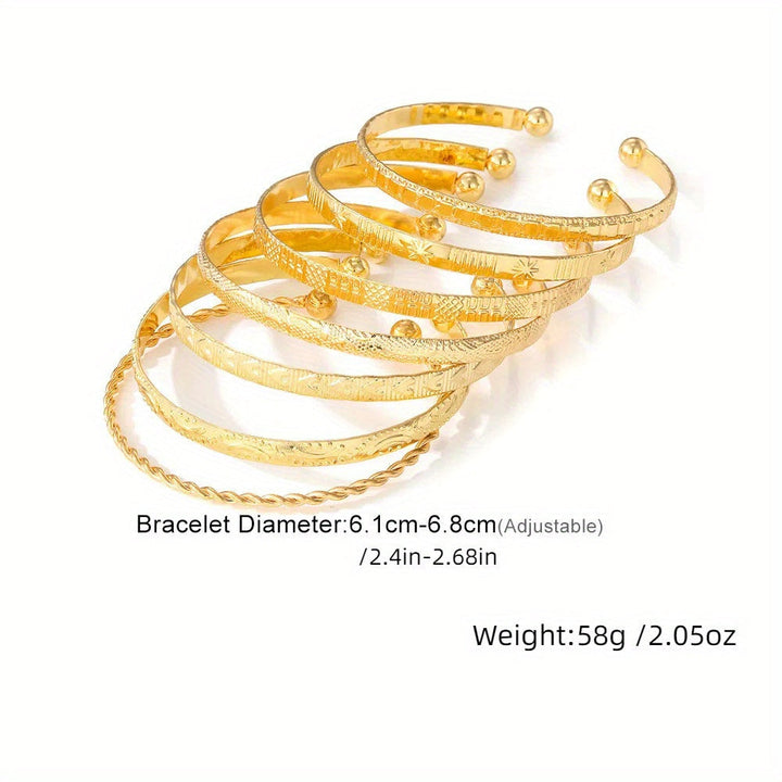 Set med guldfärgade boho-armband