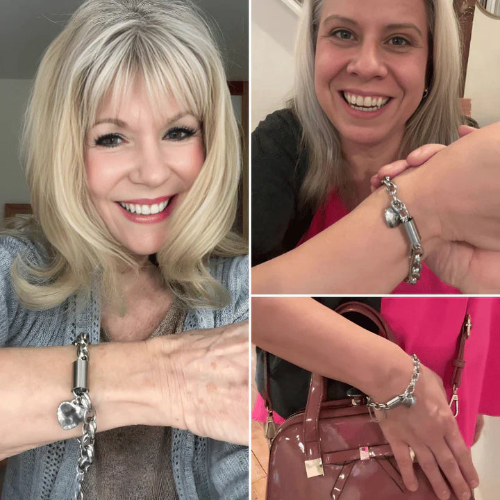 Tidlöst Chunky Armband i Vit Guld