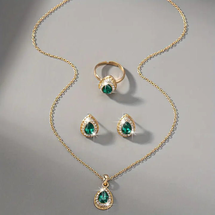 Chic gyllengrönt set