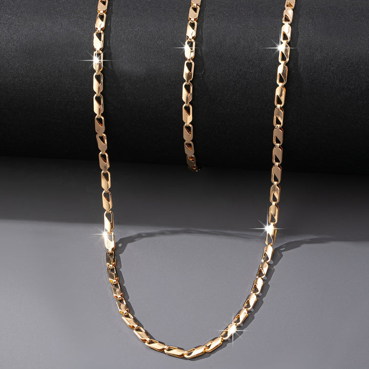Elegant 18k Guld Halsband och Armband Set