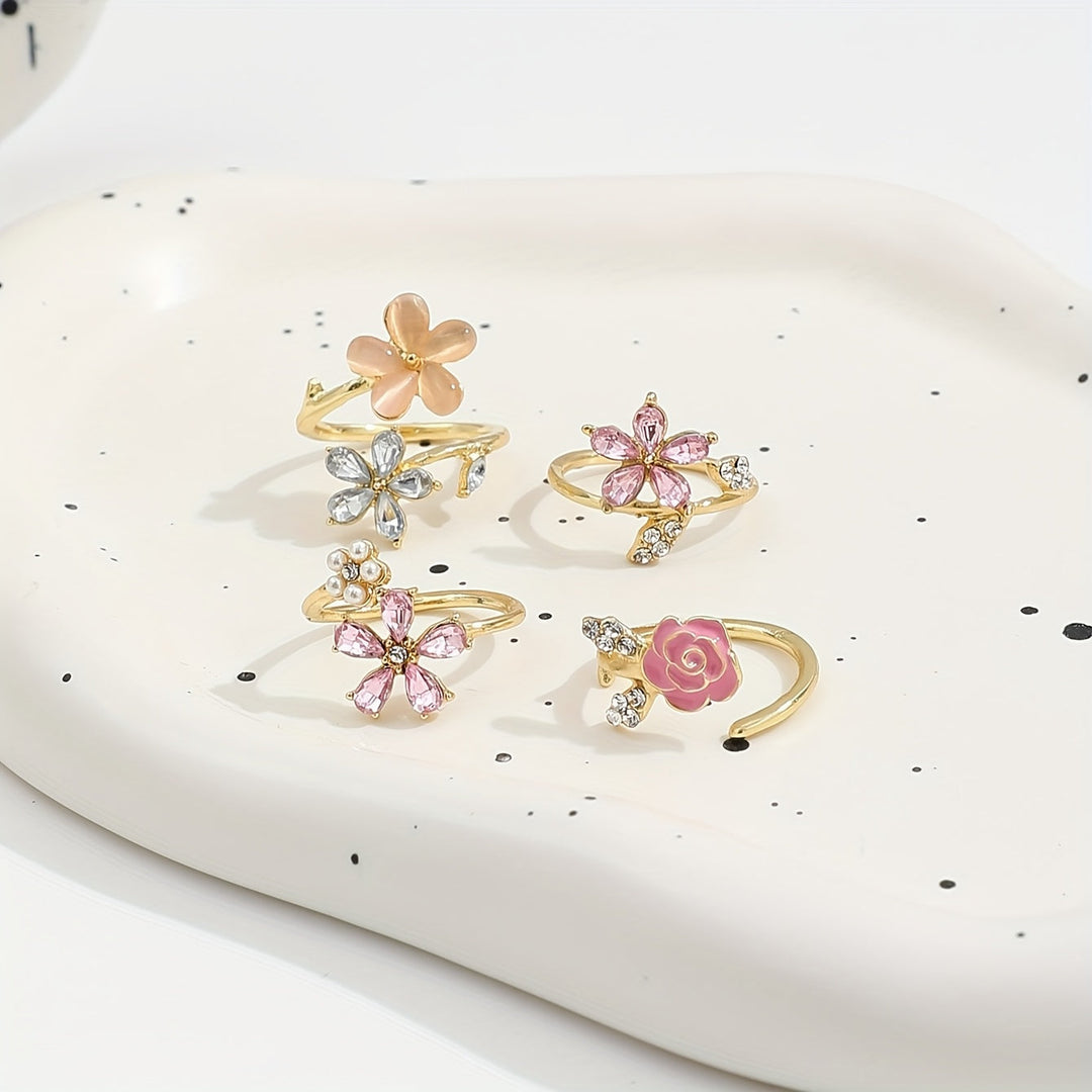 Legering Strasspärlring Set