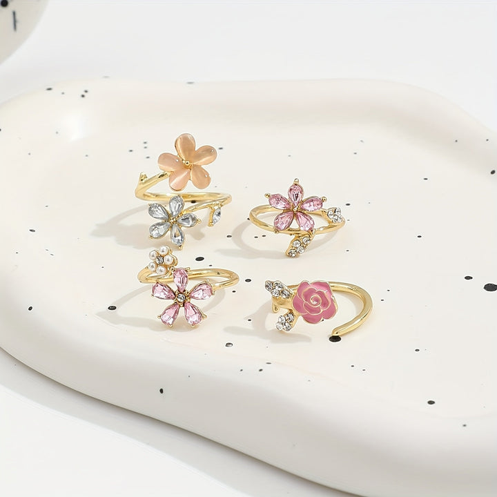 Legering Strasspärlring Set