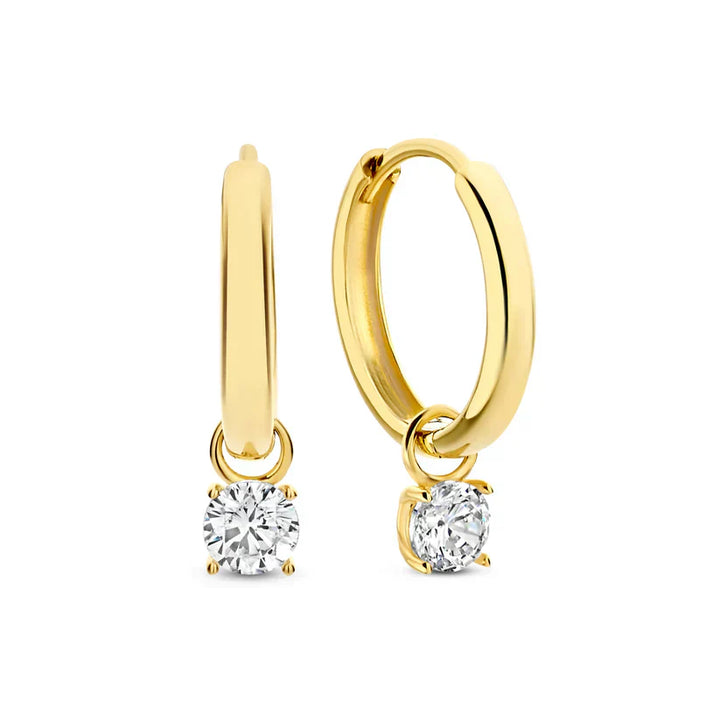 Chic Larmes de Lune Goldstone Earring Set