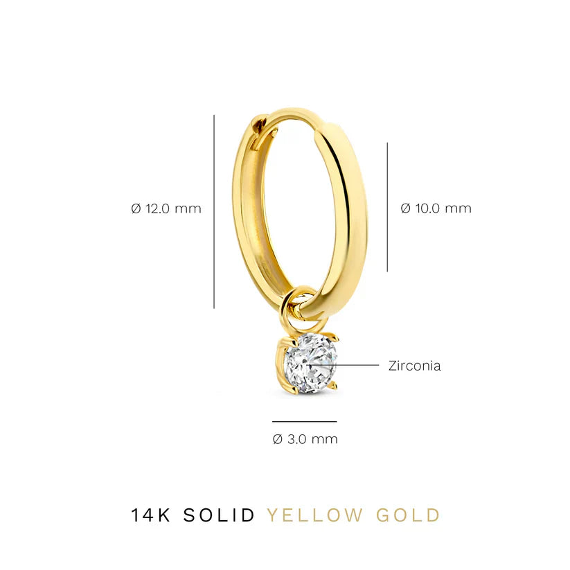 Chic Larmes de Lune Goldstone Earring Set