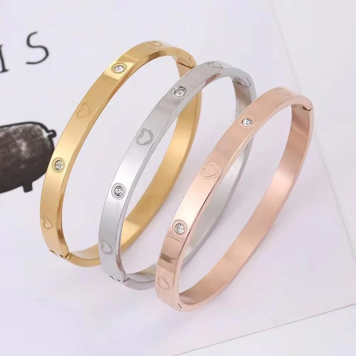 Elegant Crystal Bangles