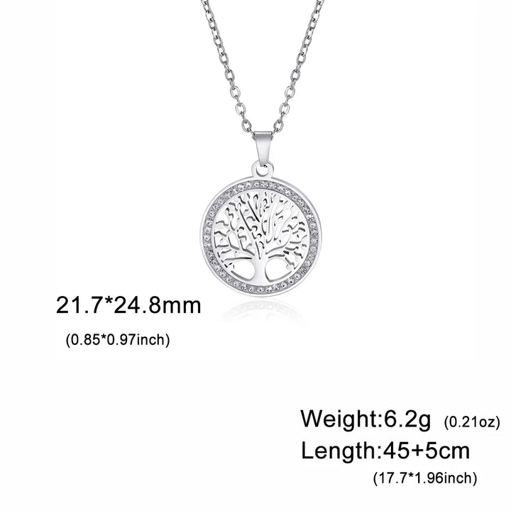 Gyldene Harmoni Livets Träd Halsband