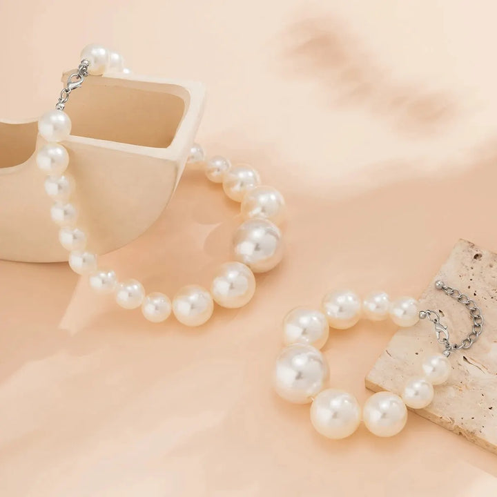 Pärlhalsband och armbandset