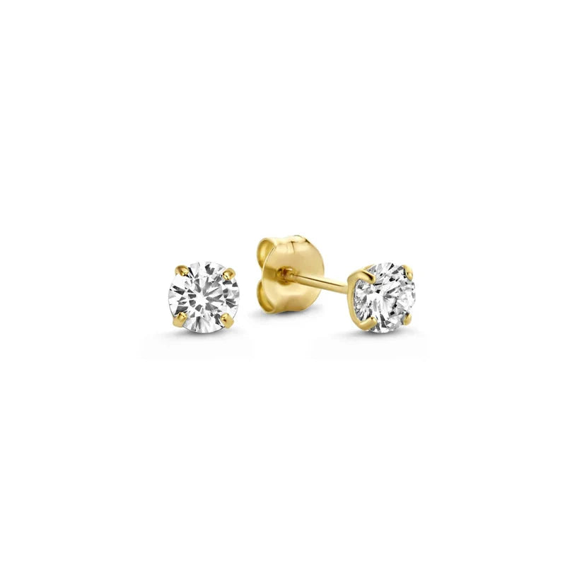 Chic Dara Brillane Gold Stone Earring Set